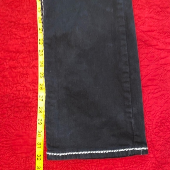 LA IDOL crystal detail Bootcut jeans in black Sz 15 - Picture 8 of 10